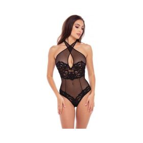 Rene Rofe Midnight Halter Teddy Black M/l