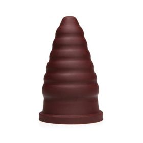 Tantus Cone Ripple Firm - Oxblood