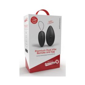 Premium Dual Vibe Remote And Egg Black