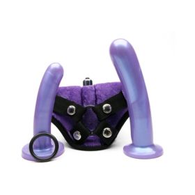 Tantus Bend Over Intermediate Harness Kit - Purple Haze - Barrier Bag