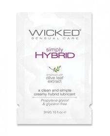 Wicked Sensual Care Simply Hybrid Lubricant - .1 Oz.