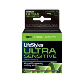 Lifestyles Condom Ultra Sensitive Lubricated 3 Pack