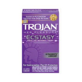 Trojan Ecstasy Her Pleasure Condoms With Ultrasmooth Lubricant