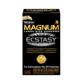 Trojan Ecstasy Magnum Condoms With Ultrasmooth Lubricant