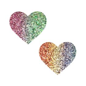 Neva Nude Pasty Heart Glitter Multicolor