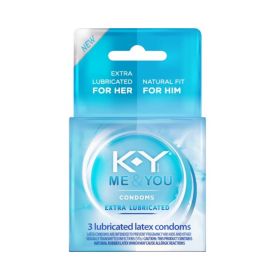 K-y Extra Lubricated Condom 3ct