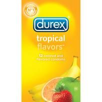 Durex condoms tropical color and scents - box of 12