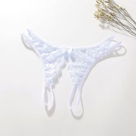 Women's lace  panties (Option: White-M)