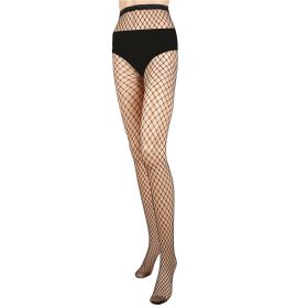 Women Fishnet Tights Sexy High Waist Fishnet Pantyhose Stretchy Mesh Hollow Out Tights Stockings (size: Medium Holes)