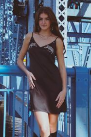 Altair Silk Halter Dress in Dueling Jaguars (size: XL)