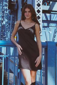 Altair Silk Halter Dress in Dueling Jaguars (size: M)